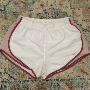 White Nike shorts